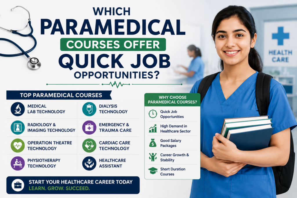 Which Paramedical Courses Offer Quick Job Opportunities?