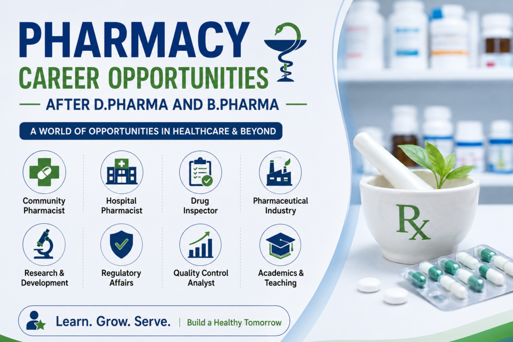 Essential Career Opportunities for Pharmacists After D.Pharma and B.Pharma